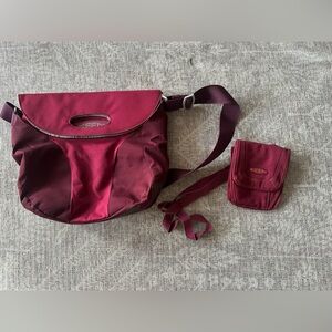 Keen Hybrid Sling Shoulder Crossbody Bag Burgundy Set